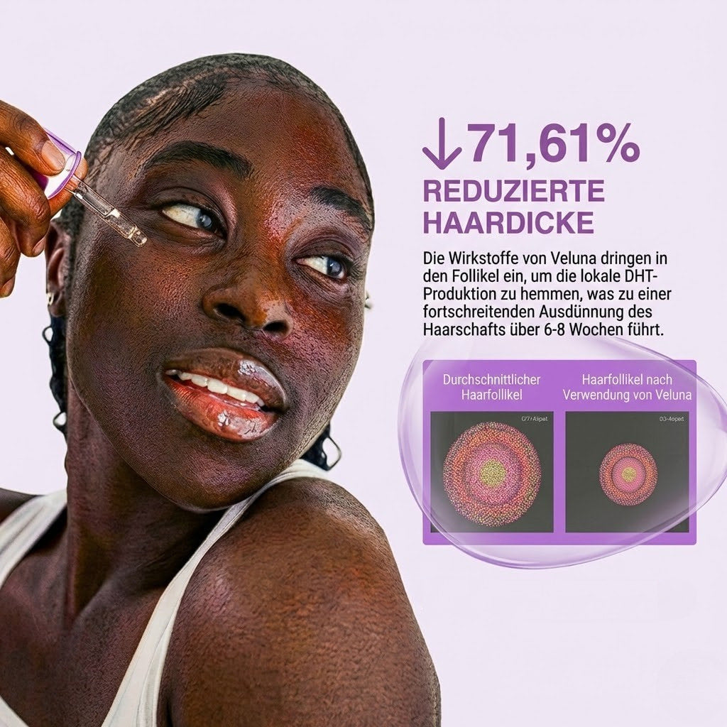 Pflanzlicher Haarwuchsstopp.