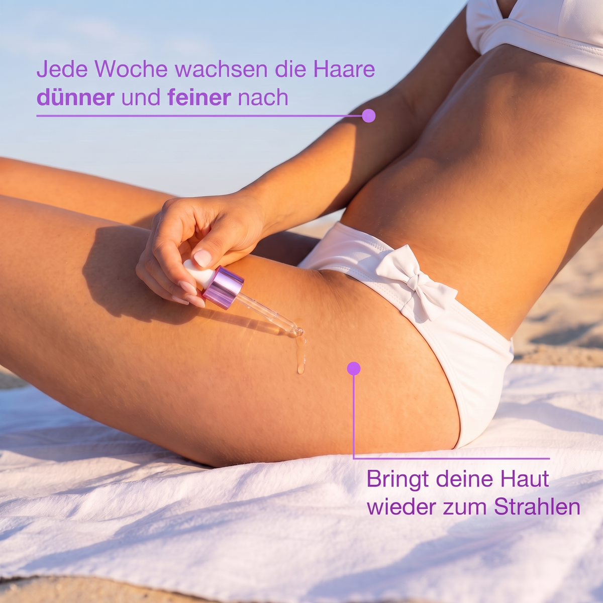 Pflanzlicher Haarwuchsstopp.