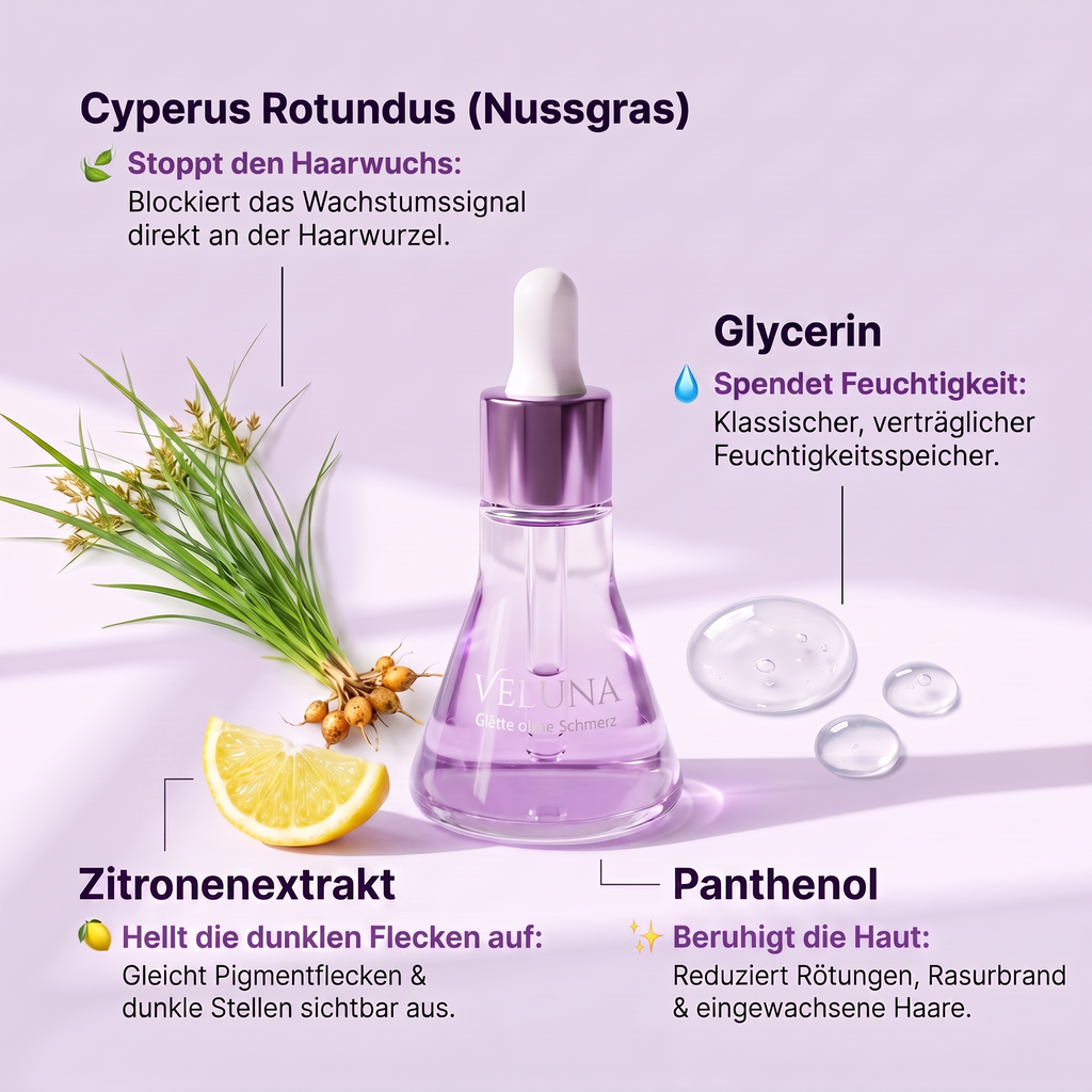 Pflanzlicher Haarwuchsstopp.